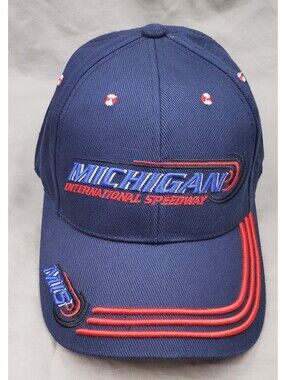 American Needle Michigan International Speedway MIS Racing Hat Cap ISC Adjustabl